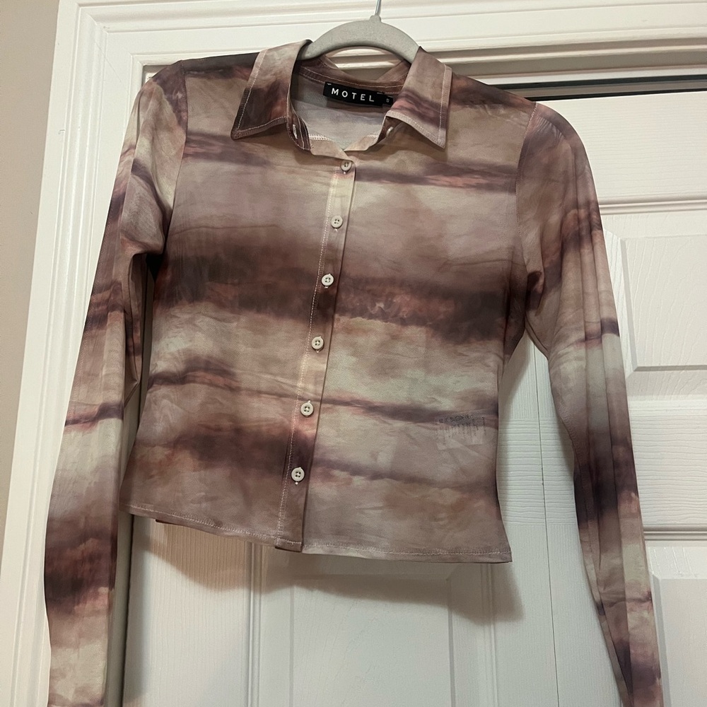 Motel Rocks sheer long sleeve